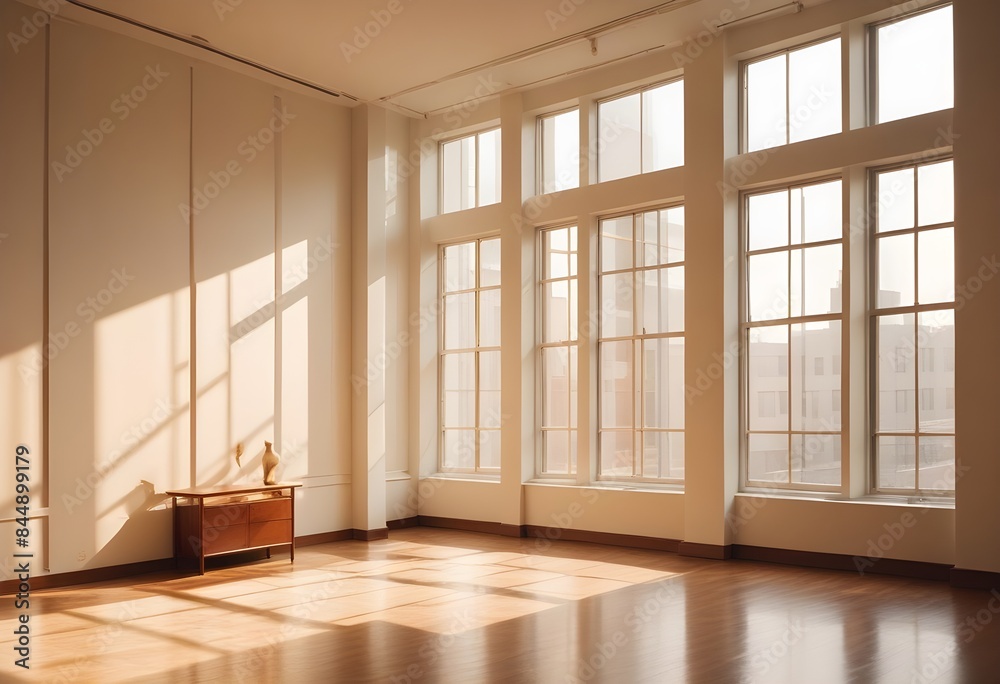 Obraz premium white and gold theme modern interior