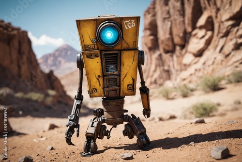 A Glimpse into the Future: Humanoid Robot Exploring the Desert