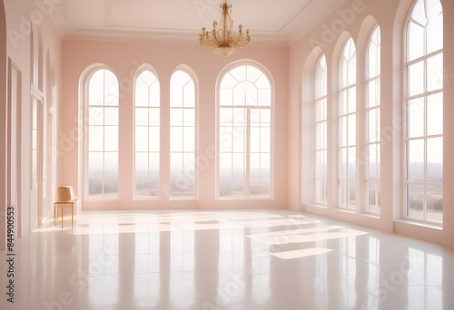 white and gold theme modern interior