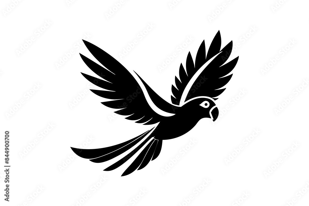 parrot bird silhouette vector illustration parrot bird silhouette vector illustration