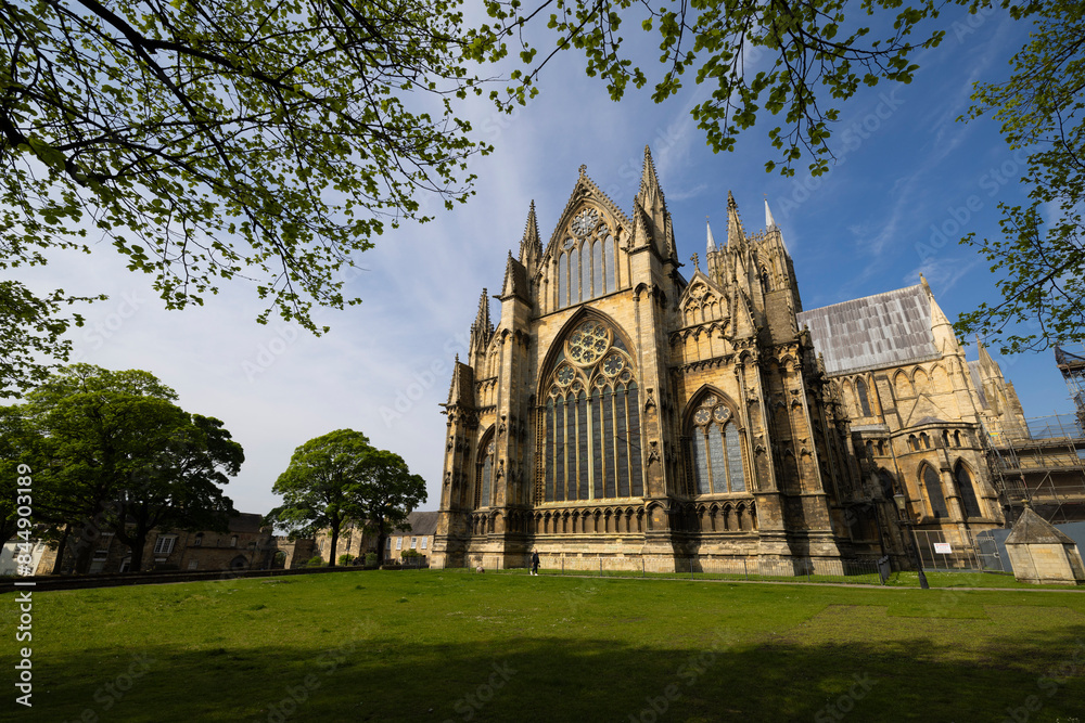 East Facade of Lincoln Cathedral, Lincolnshire, UK