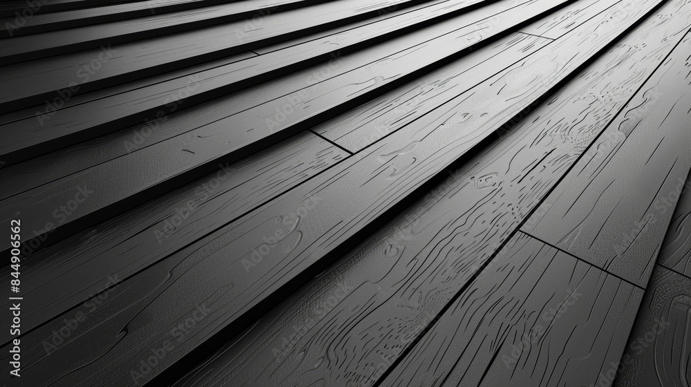 Obraz premium Siding installation flat design top view exterior siding 3D render black and white