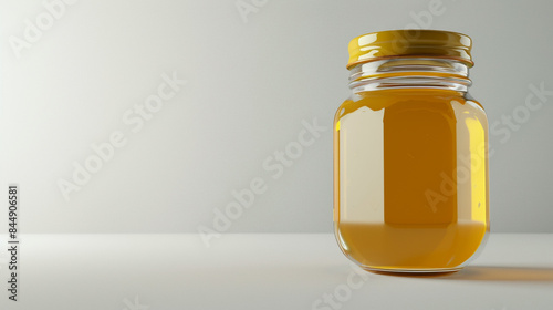 glass jars of natural honey, popular food stuff