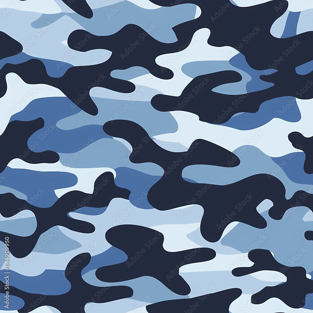 Simple Camouflage seamless pattern in Navy. Military camouflage. illustration formats 4096 x 4096 Simple Camouflage seamless pattern in Navy. Military camouflage. illustration formats 4096 x 4096