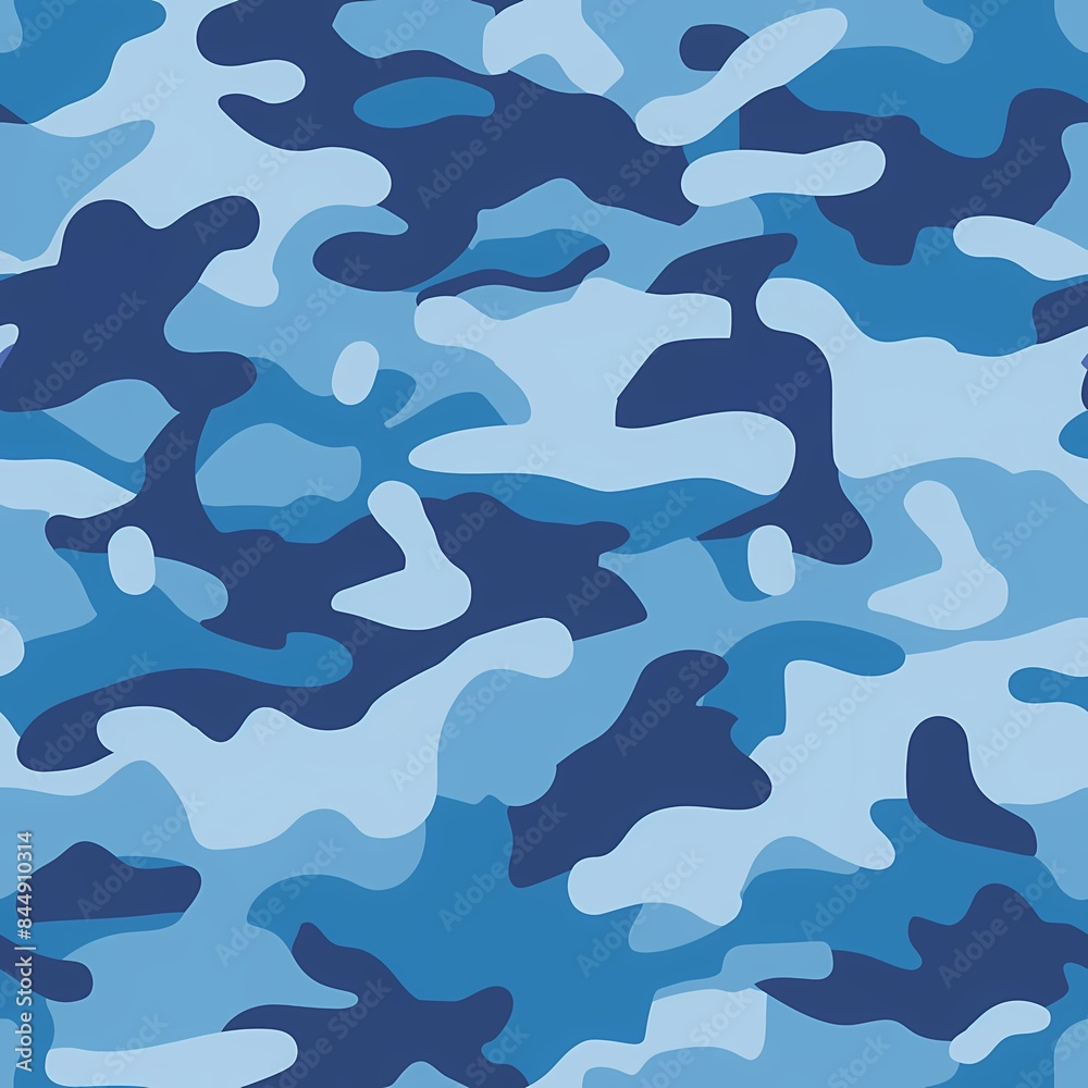 Simple Camouflage seamless pattern in Blue. Military camouflage. illustration formats 4096 x 4096 Simple Camouflage seamless pattern in Blue. Military camouflage. illustration formats 4096 x 4096