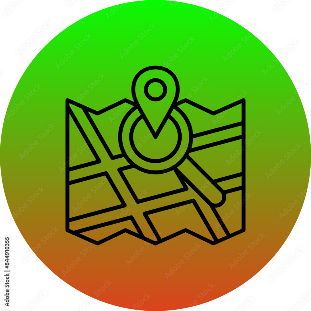 Map Search Icon