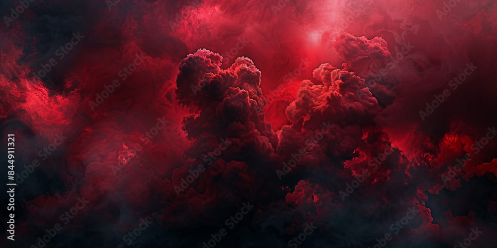 Fototapeta premium Dark red smoke background