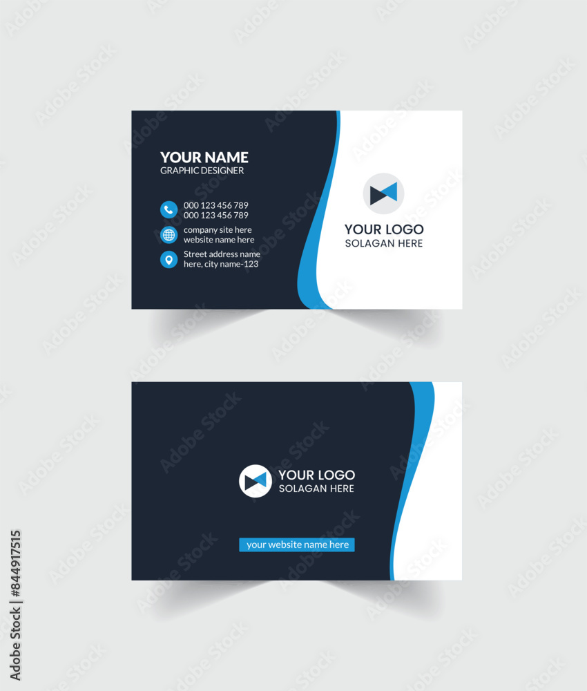 Creative Business card Design template Creative Business card Design template