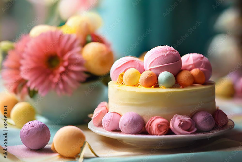 beautiful cake with flowers beautiful cake with flowers