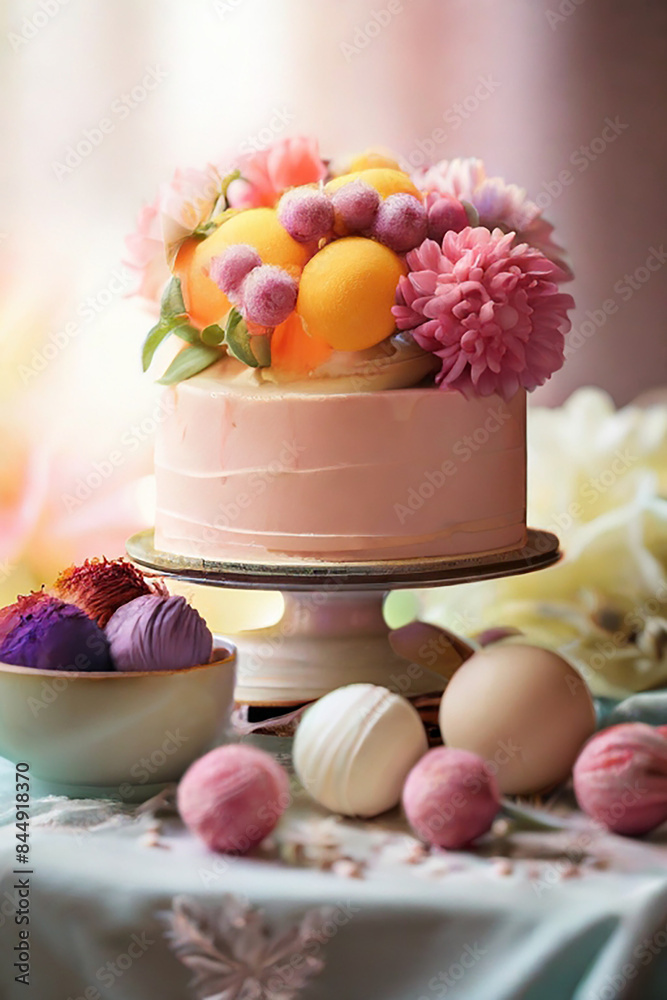 beautiful cake with flowers beautiful cake with flowers