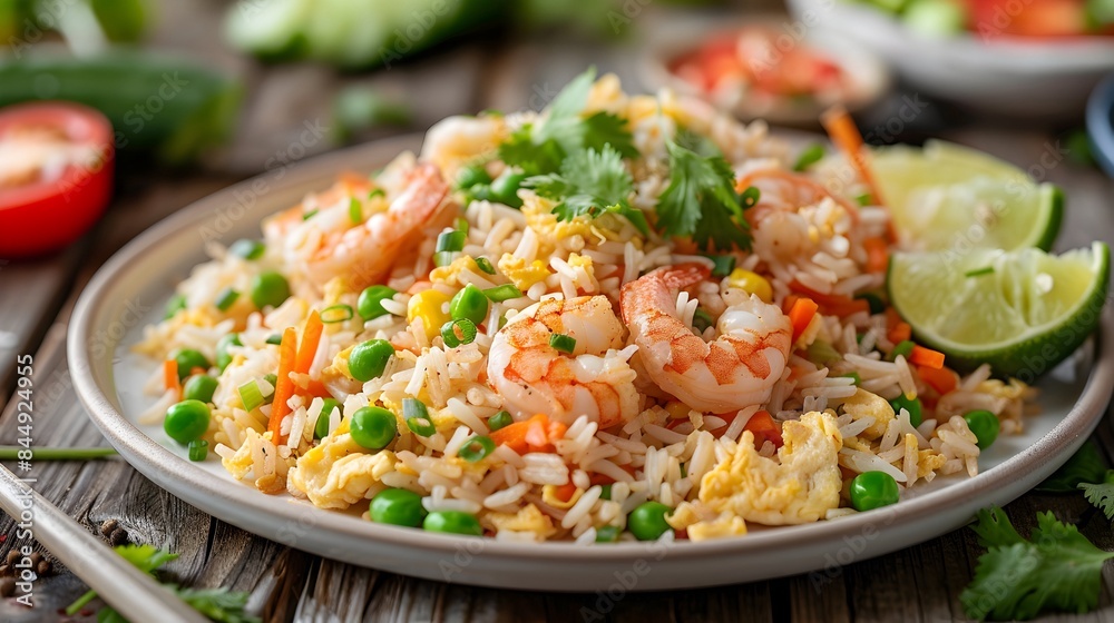 Shrimp Fried Rice with Fresh Vegetables Shrimp Fried Rice with Fresh Vegetables