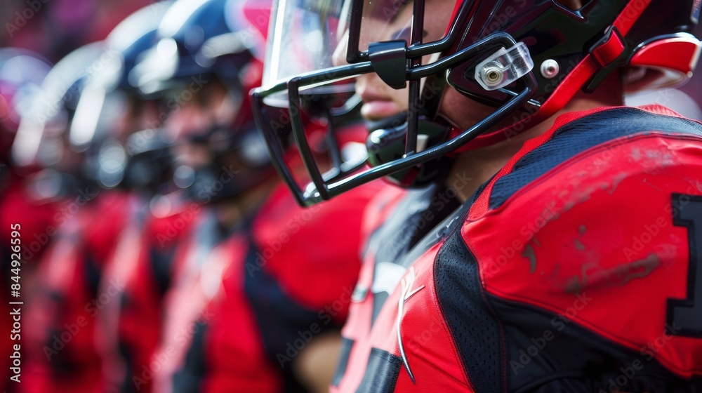 Fototapeta premium Sponsor Logos on Football Jerseys