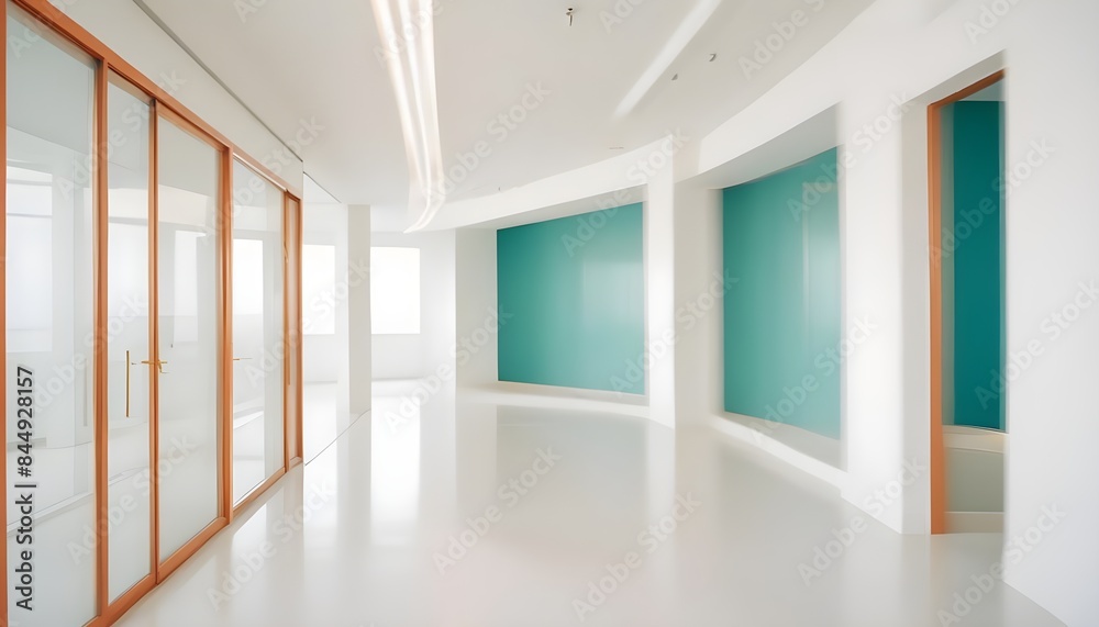 Obraz premium white and gold theme modern interior