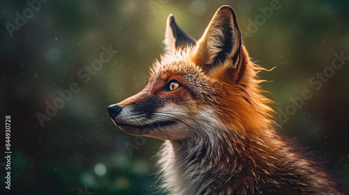 Mysterious red fox