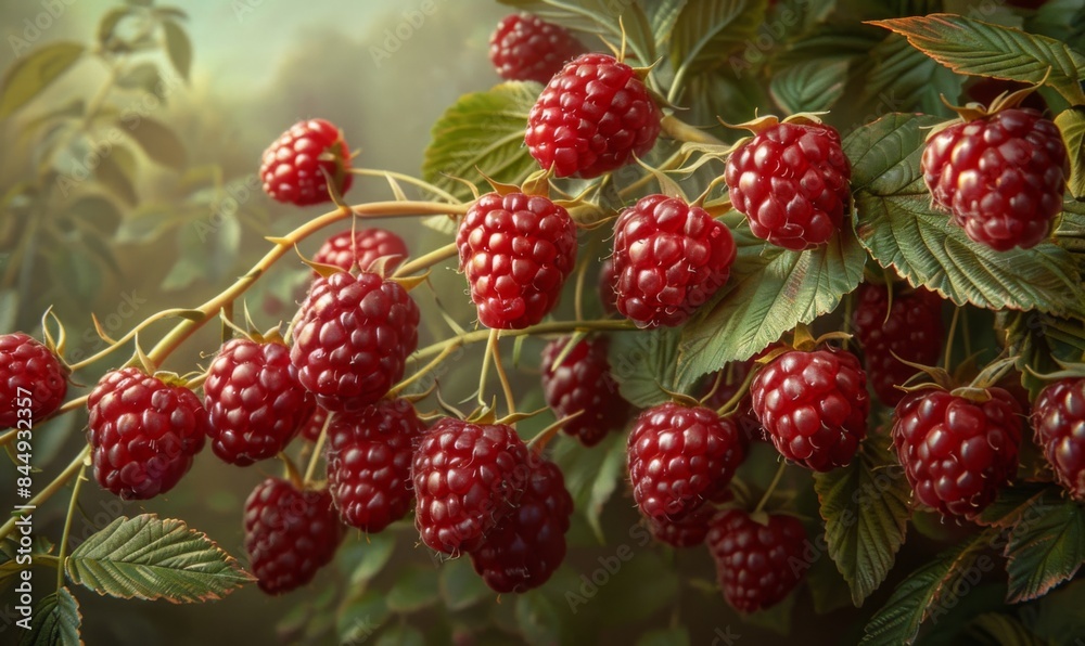Freshly picked raspberries Freshly picked raspberries