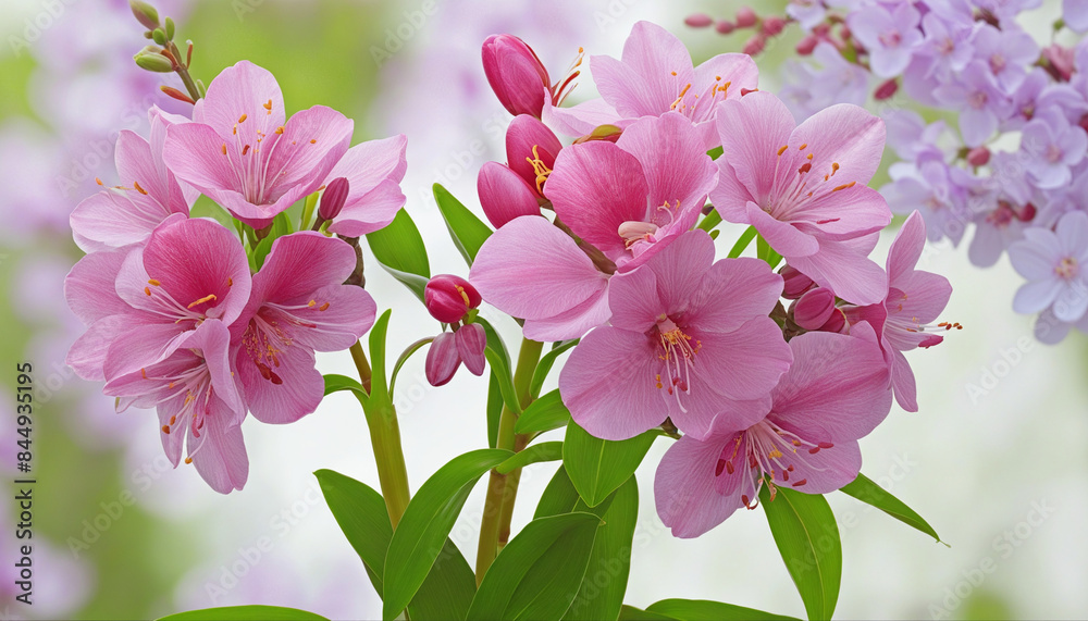 The Vibrant Blooms of Springtime: A Natural Bouquet Created with AI The Vibrant Blooms of Springtime: A Natural Bouquet Created with AI