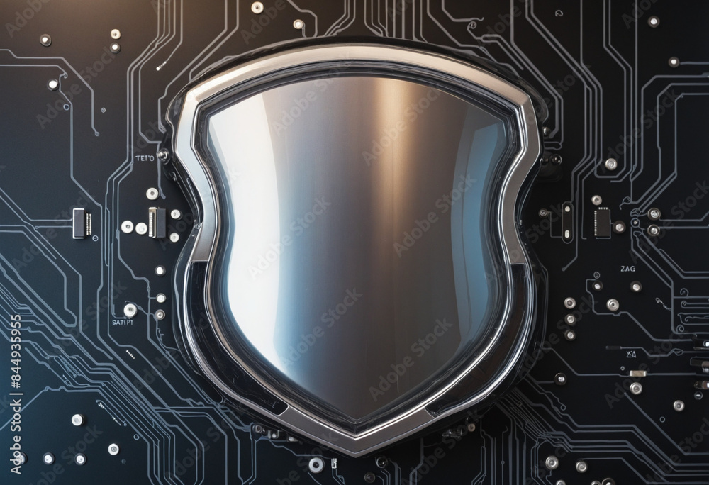 Fototapeta premium Next-generation AI technology enhances data security and data privacy