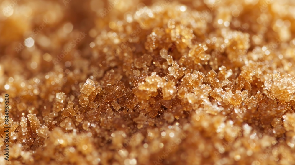 Close up Image of Brown Sugar s Intricate Texture