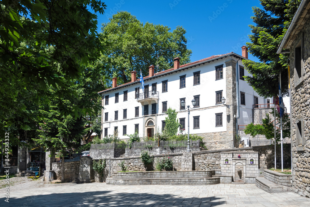 Naklejka premium Village of Metsovo near city of Ioannina, Epirus Region, Greece