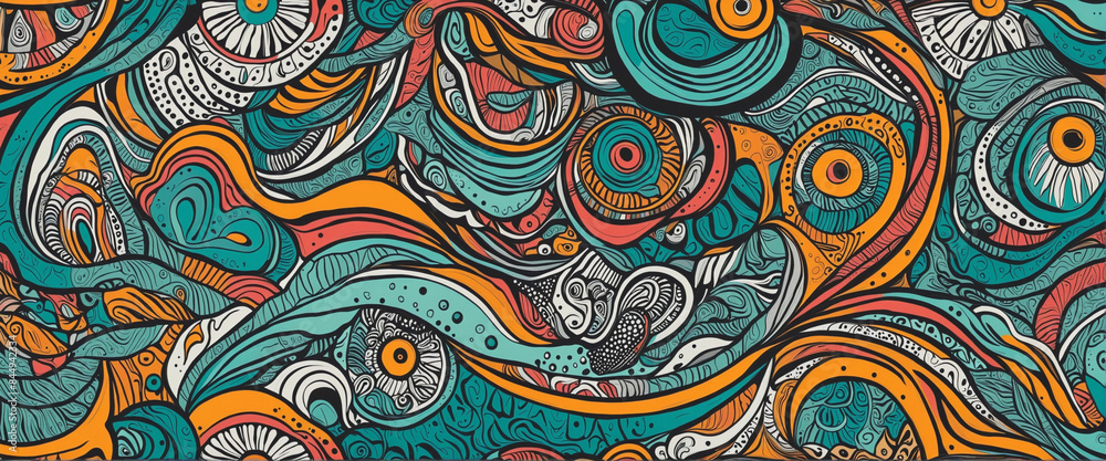 90s-inspired abstract artistic collection of bright and colourful geometric shapes in a seamless pattern, perfect for children's fashion and textile design 90s-inspired abstract artistic collection of bright and colourful geometric shapes in a seamless pattern, perfect for children's fashion and textile design