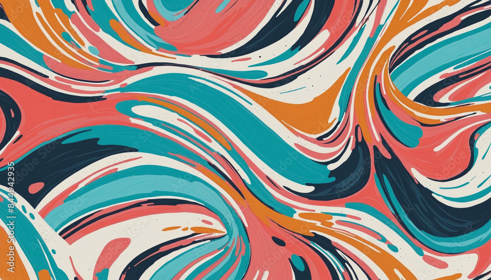 Abstract minimalist art print background with bold brush strokes and colourful splatters, perfect for fashion fabric or wallpaper design Abstract minimalist art print background with bold brush strokes and colourful splatters, perfect for fashion fabric or wallpaper design