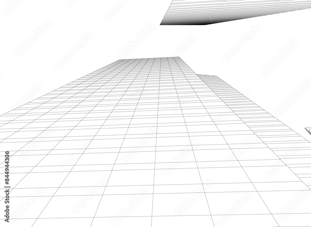 Abstract city vector 3d illustration Abstract city vector 3d illustration