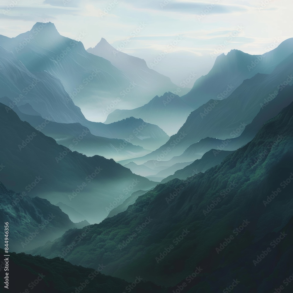 Mountains and Hills: Perfect for a serene and majestic feel. Generative AI