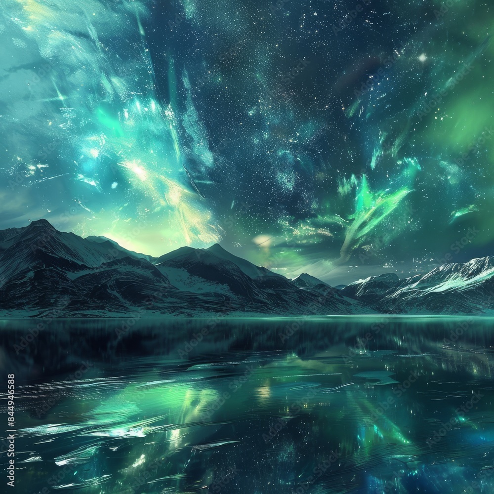 Starry Nights and Aurora Borealis: Creates a dreamy, ethereal mood. Generative AI