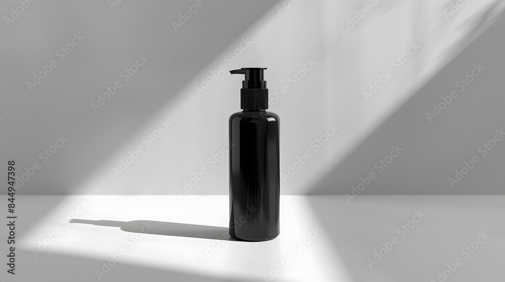 黒いプラスチックボトルの製品写真 黒いプラスチックボトルの製品写真