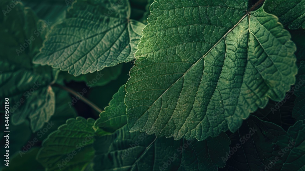 Green leaf in the garden seen up close Green leaf in the garden seen up close