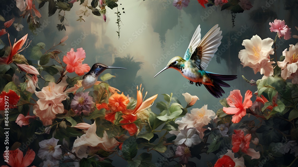 hummingbirds on flowers hummingbirds on flowers