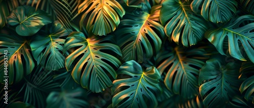 Fresh exotic jungle backgro...