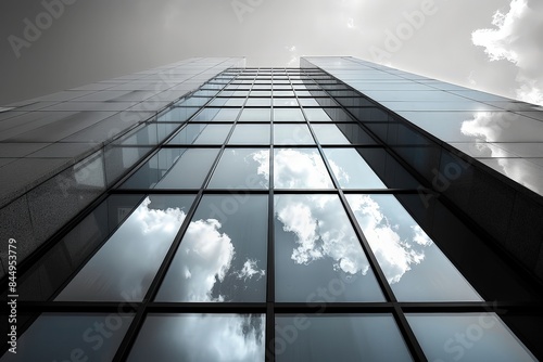 Modern glass building perfe...