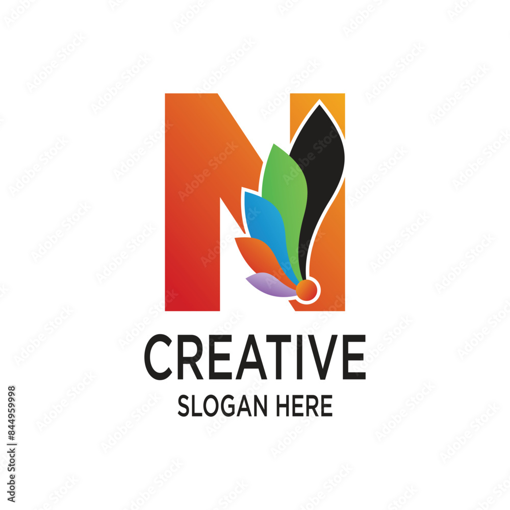 Fototapeta premium Letter logo design simple concept Premium Vector