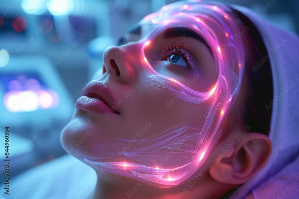 Close-up view of a patient undergoing a dental procedure with a bright light overhead Close-up view of a patient undergoing a dental procedure with a bright light overhead