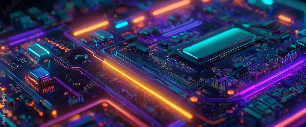 Obraz premium optics background with spots