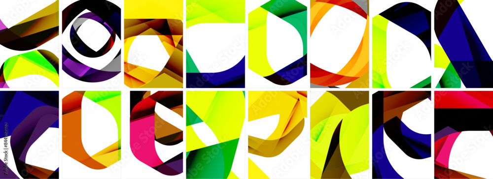 Collection of abstract background with waves, colorful shapes and 3d shadow effect. Vector Illustration For Wallpaper, Banner, Background, Card, Book Illustration, landing page Collection of abstract background with waves, colorful shapes and 3d shadow effect. Vector Illustration For Wallpaper, Banner, Background, Card, Book Illustration, landing page