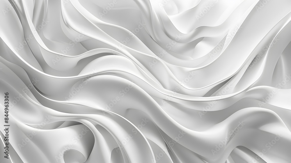 Obraz premium Abstract white and light gray wave modern soft luxury texture with smooth and clean vector subtle background. 