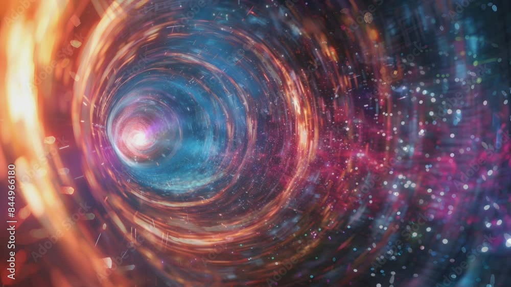 Hyperspace Stars Travel. Seamless looping time-lapse video animation background Hyperspace Stars Travel. Seamless looping time-lapse video animation background