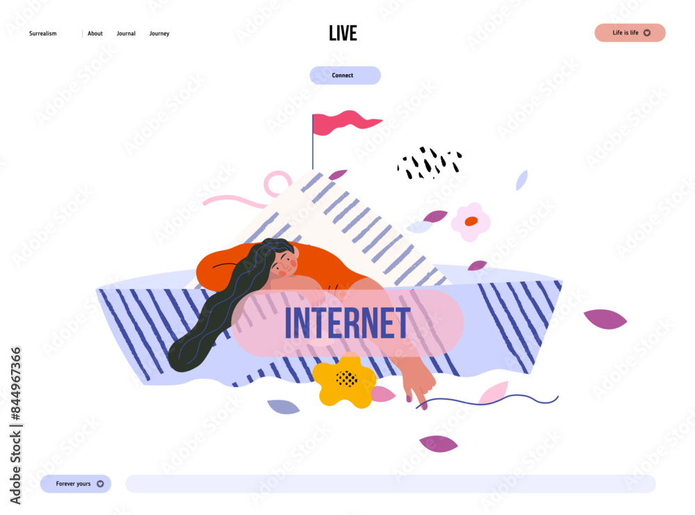 Life Unframed: Paper boat -modern flat vector concept illustration of ...
