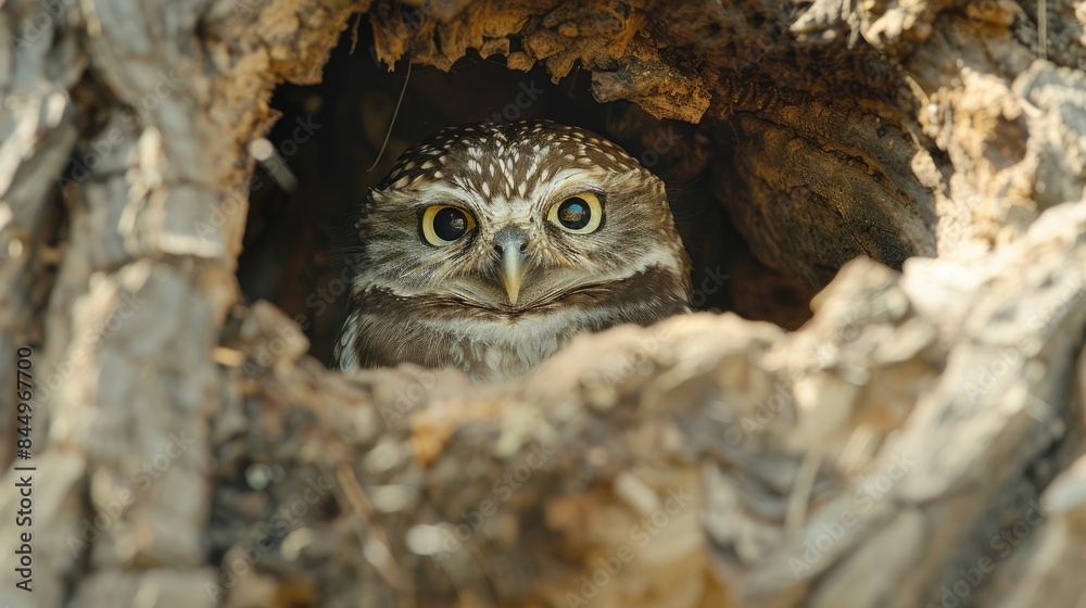 One Spotted Owlet Found in its Natural Environment One Spotted Owlet Found in its Natural Environment