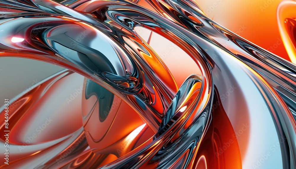 Abstract glass Dynamic 3D Rendering Wallpaper Abstract glass Dynamic 3D Rendering Wallpaper