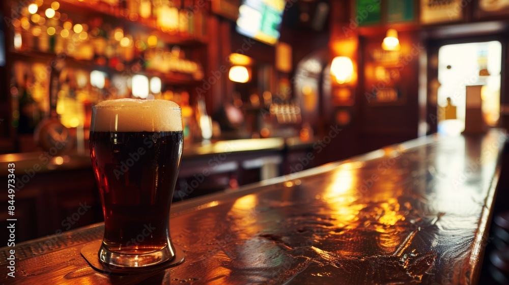 Retro old fashion pub interior wallpaper background Retro old fashion pub interior wallpaper background