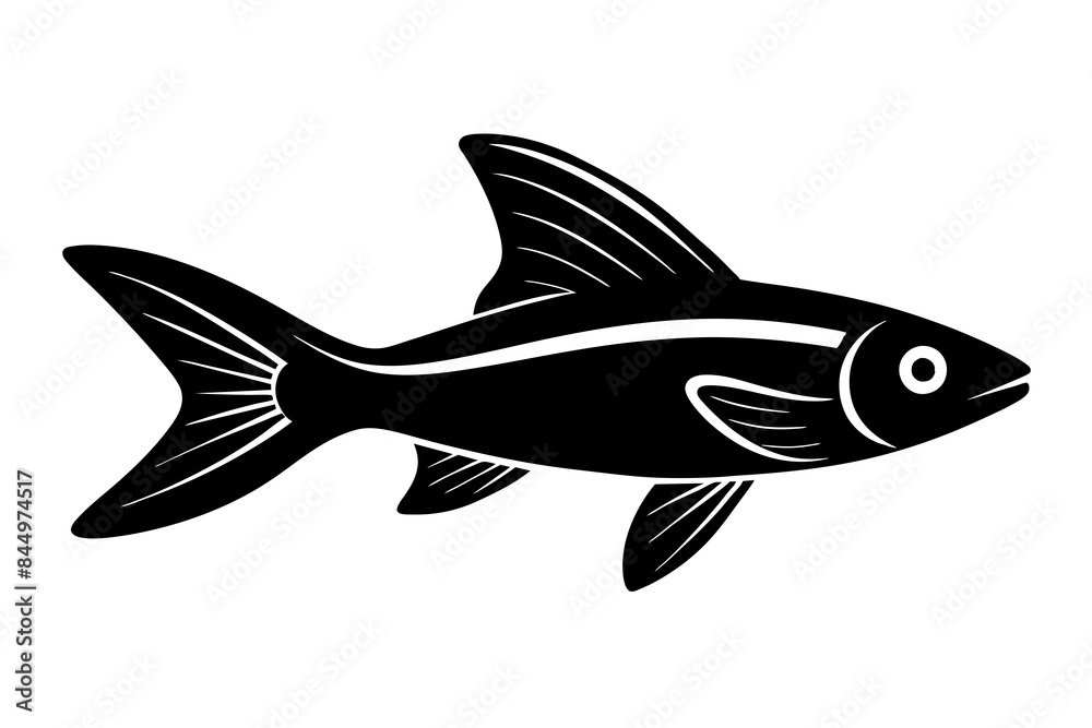Flying Fish silhouette vector illustration Flying Fish silhouette vector illustration