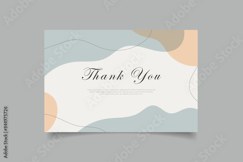 thank you card template design