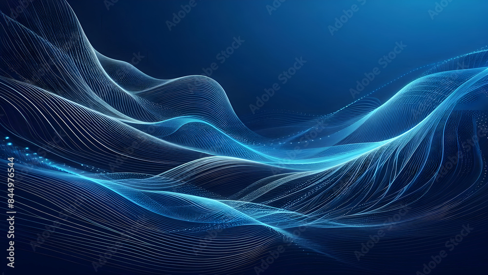 Abstract background a blue wavy lines in a blue background Abstract background a blue wavy lines in a blue background