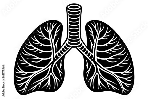 trachea organ icon vector illustration