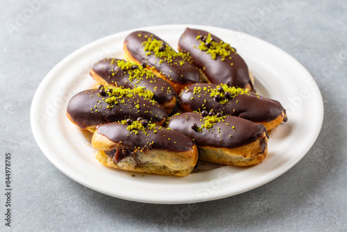 Traditional french eclairs ...