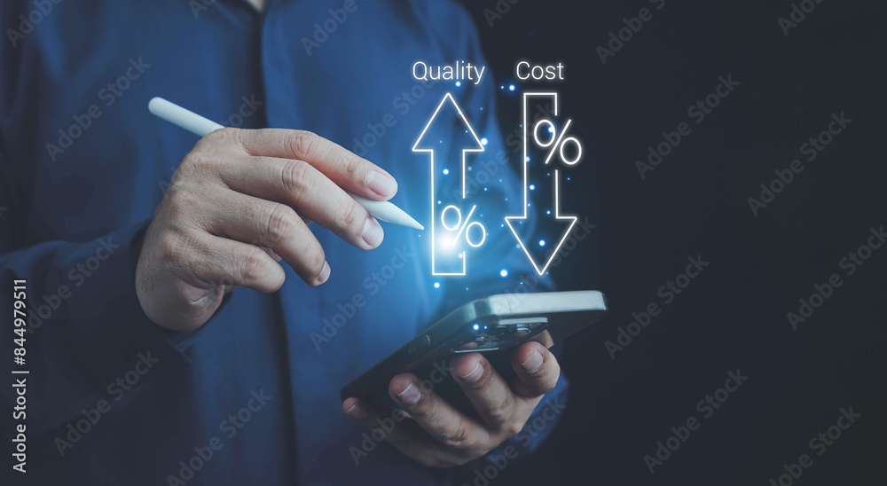 Cost and quality control, Control Quality and cost optimization for products or services to improve customer satisfaction,enhance company performance. Successful corporate strategy, quality control. Cost and quality control, Control Quality and cost optimization for products or services to improve customer satisfaction,enhance company performance. Successful corporate strategy, quality control.