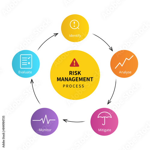 Risk management process diagram